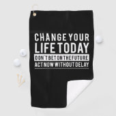 誕生日ギフト今日の人生を変える ゴルフタオル (インサイチュ)