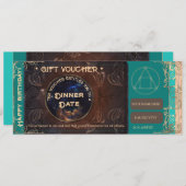 誕生日ギフト伝票証明書 (正面/裏面)