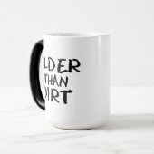 誕生日ギフト古い年齢より汚れ モーフィングマグカップ (正面左)