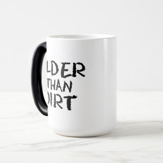 誕生日ギフト古い年齢より汚れ モーフィングマグカップ (正面左)