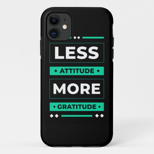 誕生日ギフト少ない態度より感謝 Case-Mate iPhoneケース (裏面)