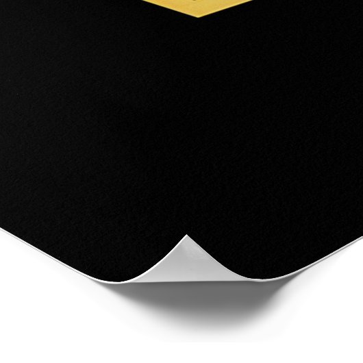 誕生日ギフト成功の栄養事実 ポスター (角)