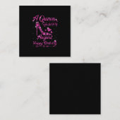 誕生日ギフト生まれの女威厳がある性の女王 スクエア名刺 (正面/裏面)