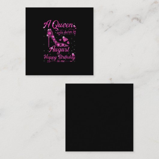 誕生日ギフト生まれの女威厳がある性の女王 スクエア名刺 (正面/裏面)