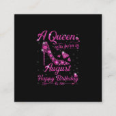 誕生日ギフト生まれの女威厳がある性の女王 スクエア名刺 (正面)