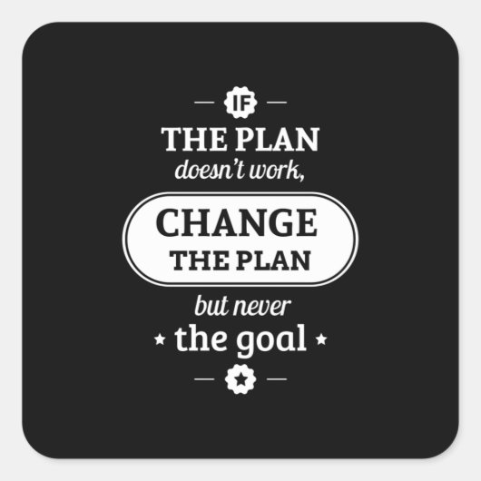 誕生日ギフト計画を変更するが、ゴール スクエアシール (正面)