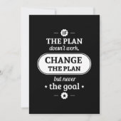 誕生日ギフト計画を変更するが、ゴール 招待状 (正面)