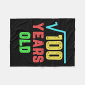 誕生日ギフト100 10歳の平方根 フリースブランケット (正面(横))