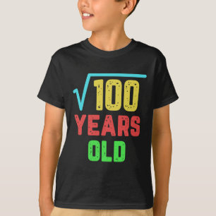 誕生日ギフト100 10歳の平方根 Tシャツ