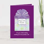 誕生日ギフト50誕生日挨拶 カード (正面)