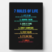 誕生日ギフト7の生活ルール フォトプラーク (正面)