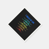 誕生日ギフト7の生活規則 スタンダードカクテルナプキン (角)