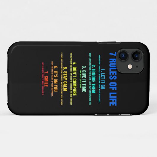 誕生日ギフト7の生活規則 Case-Mate iPhoneケース (裏面(横))