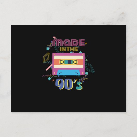 誕生日ギフト90年代の男女 ポストカード (正面)