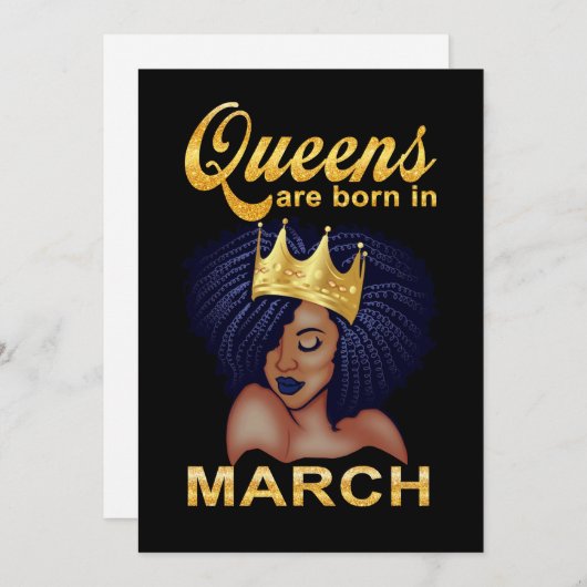 誕生日ギフト |クイーンズが生まれ3月に開催 シーズンカード (正面/裏面)