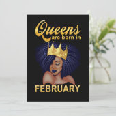 誕生日ギフト |クイーンズが2生まれ月に到着 シーズンカード (スタンド正面)
