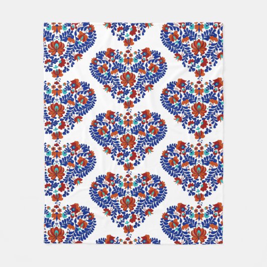 誕生日ギフト/ハンガリー素朴マティ フリースブランケット (正面)