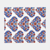 誕生日ギフト/ハンガリー素朴マティ フリースブランケット (正面(横))