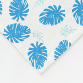 誕生日ギフト | 砂の上、飲み物が手に フリースブランケット (角)