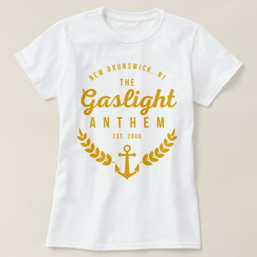 誕生日ギフトGaslight Anthem Est.2006 Tシャツ (デザイン正面)