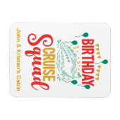 誕生日クおもしろいルーズグパーソナライズされたループ マグネット (横)