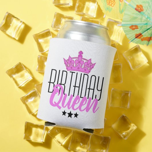 誕生日クイーンとピンククラウン 缶クーラー (インサイチュ 夏)