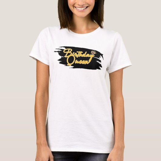 誕生日クイーンアート Tシャツ (正面)