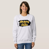 誕生日クイーンイラストレーション スウェットシャツ (正面フル)