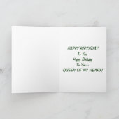 誕生日クイーンオブマイハート カード (内部)