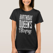 誕生日クイーンズスクワッドentourage女性少女誕生 tシャツ (正面)