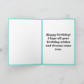 誕生日クイーンハッピーバースデーカード カード (内部)