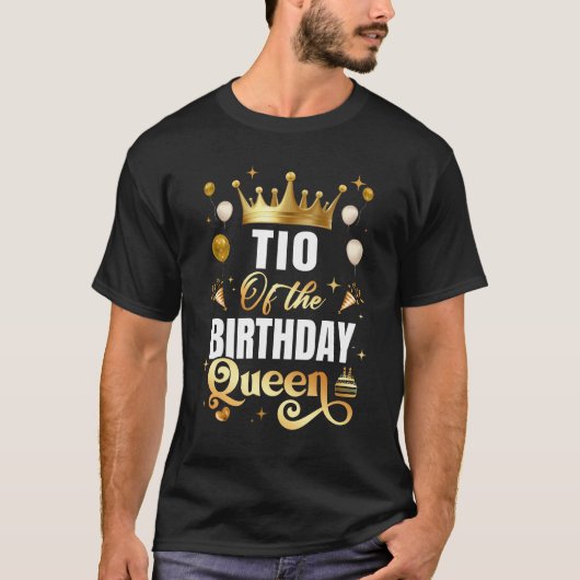 誕生日クイーンマッチンおもしろいグ誕生日 Tシャツ (正面)