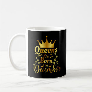 誕生日クイーン生まれは12月に コーヒーマグカップ