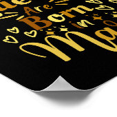 誕生日クイーン生まれは3月 ポスター (角)