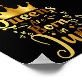 誕生日クイーン生まれは6月 ポスター (角)