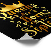 誕生日クイーン生まれは9月 ポスター (角)