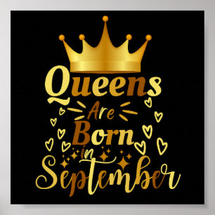誕生日クイーン生まれは9月 ポスター