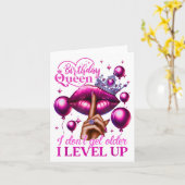 誕生日クイーン私は年上のIレベルアップリップバル カード (黄色い花)