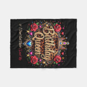 誕生日クイーン私は歳を取得しない私は可愛い誕生 フリースブランケット (正面(横))