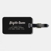 誕生日クイーン50 50歳の誕生日ヴィンテージクラウン ラゲッジタグ (裏面横)