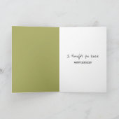 誕生日クマがタイヤスイングをする カード (内部)