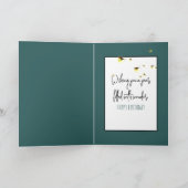 誕生日クマのホタル入り カード (内部)