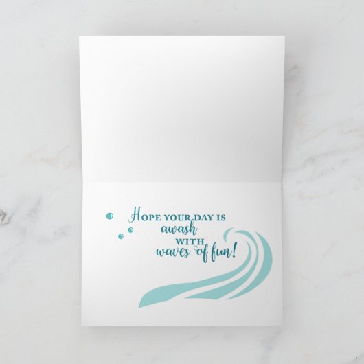 誕生日クラゲ カード (内部)