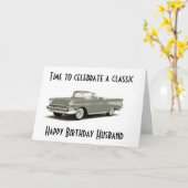 誕生日クラシックの夫へのクラシック*** カード (黄色い花)