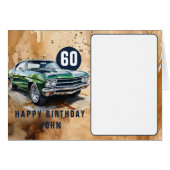 誕生日クラシックアメリカンマッスルカー (正面横)