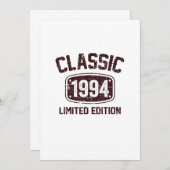 誕生日クラシックギフト1994年代 招待状 (正面/裏面)