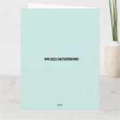 誕生日クラシックグリーティングカード カード (裏面)