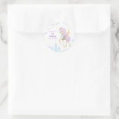 誕生日クラシックラウンドステッカー。 ラウンドシール (バッグ)