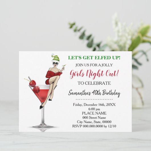 誕生日クリスマスの夜、お祭り騒ぎになろう 招待状 (スタンド正面)