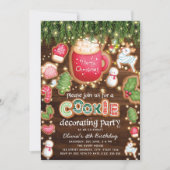誕生日クリスマスコOKIEデコレーション パーティー 招待状 (正面)
